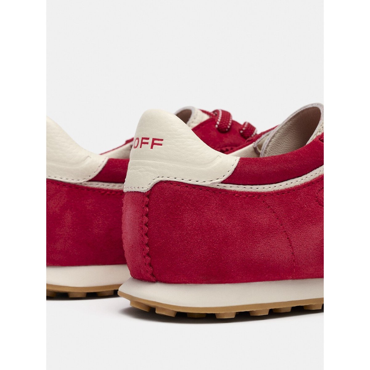 Bridge FL Red Leather Trainers red, HOFF