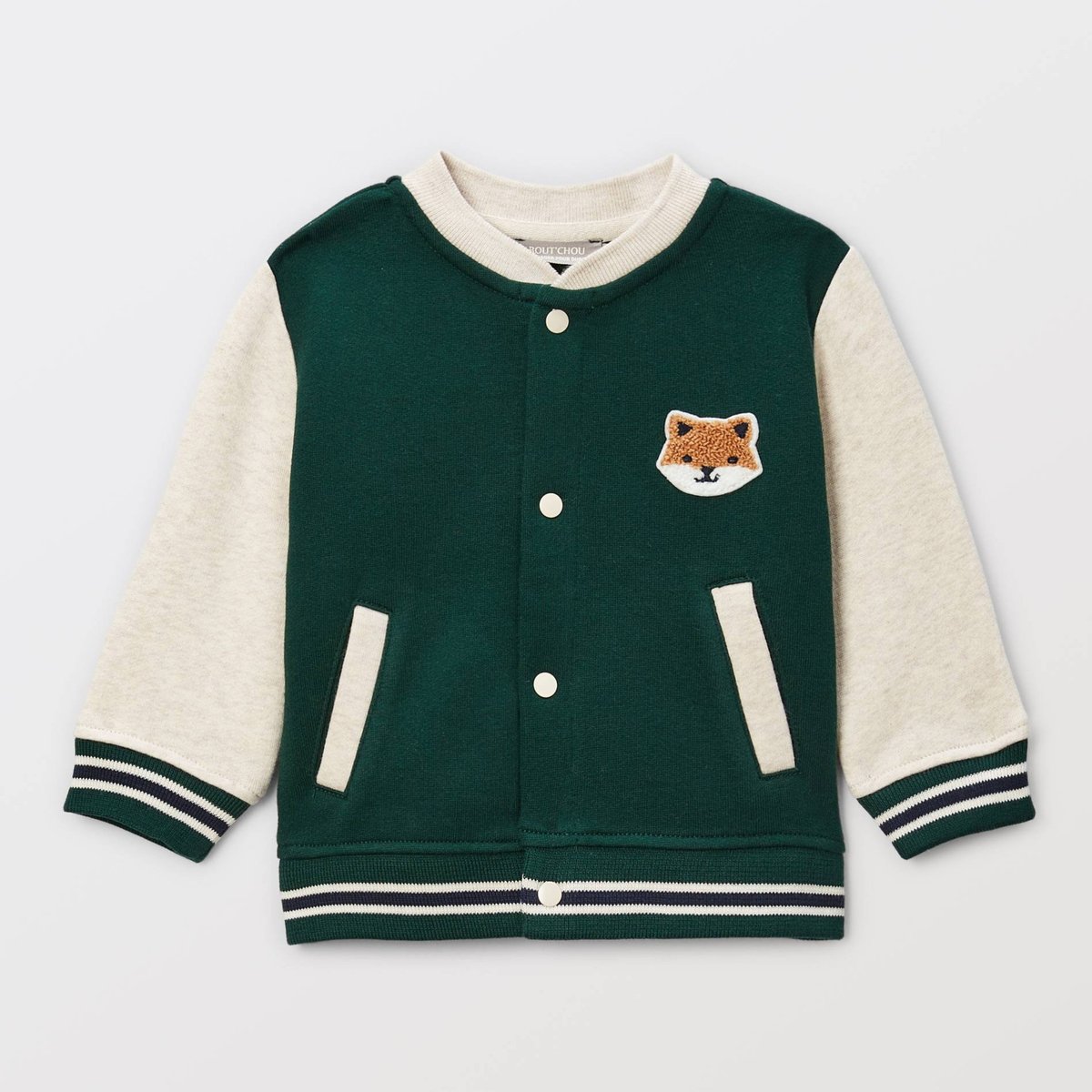 Gilet col teddy en molleton en coton BIO GOTS eden, BOUT'CHOU