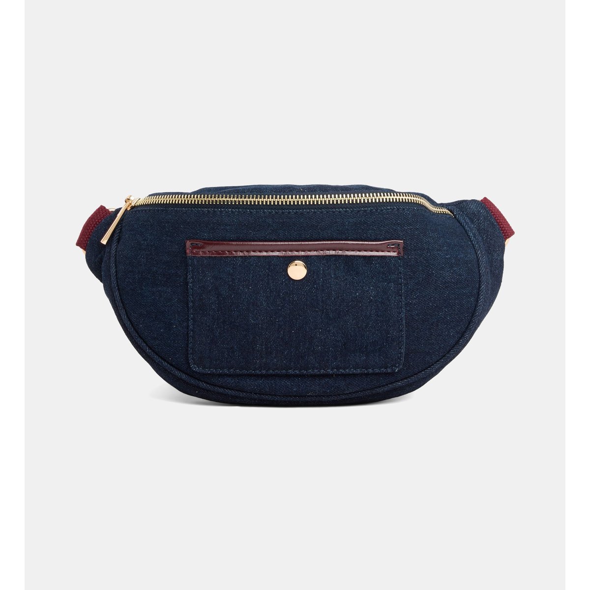 Sac banane almaz coton denim prune, GALERIES LAFAYETTE