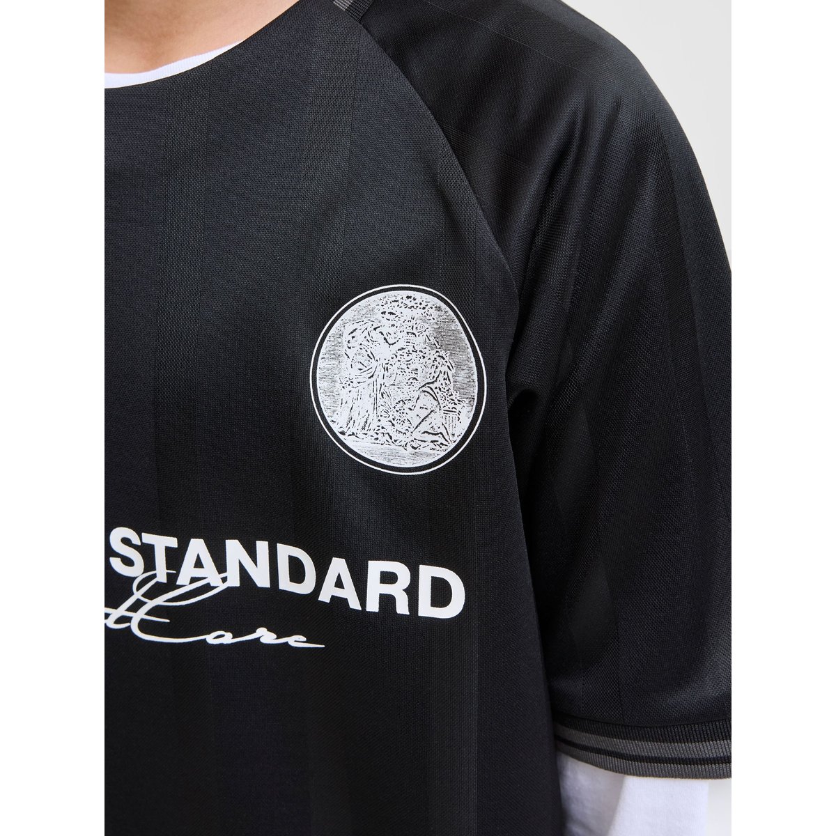 T-Shirt noire - black, JACK & JONES JUNIOR
