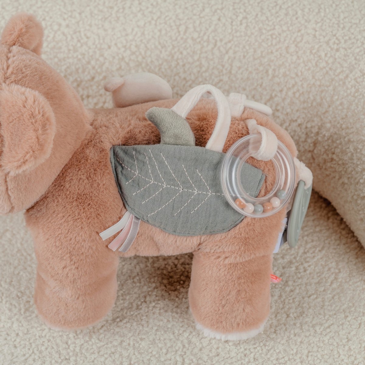 Peluche d'activité rose, NOUKIE'S