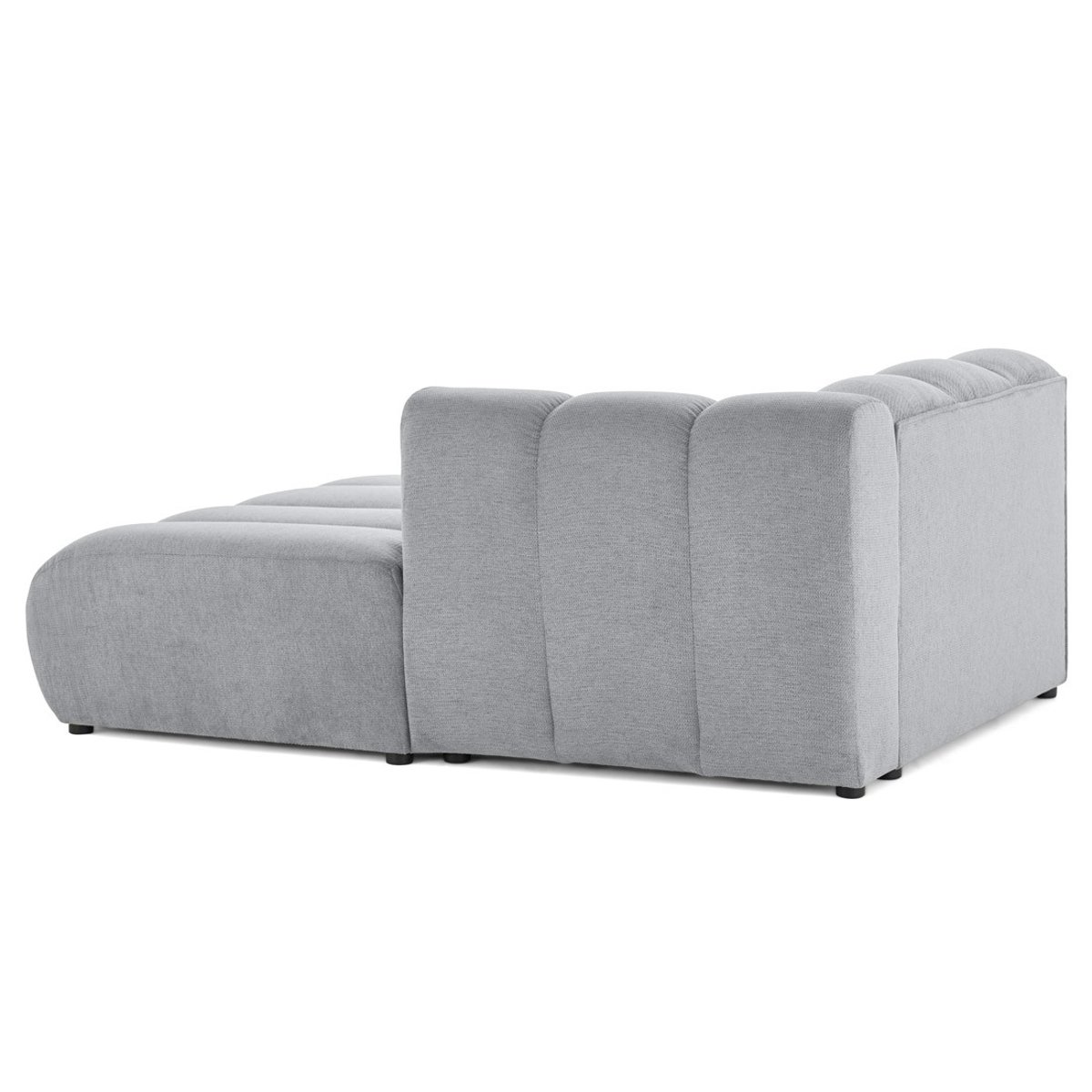 Module d'assise méridienne droit - DEBBIE gris, BEST MOBILIER