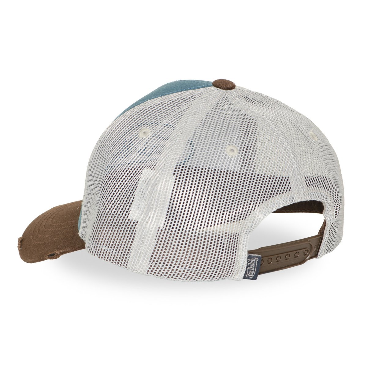 Casquette Trucker TAG turquoise/marron/gris clair/beige, VON DUTCH