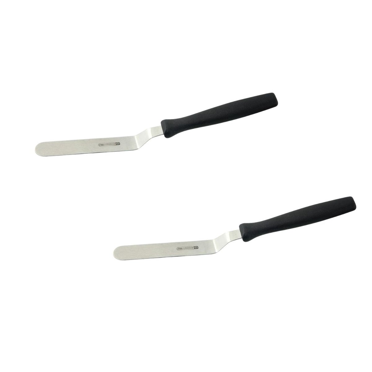 Ensemble de 2 Mini spatules coudées gris, FM PROFESSIONAL
