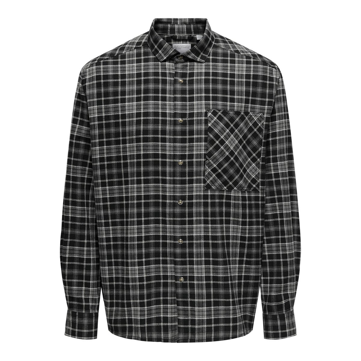 Chemise En Flanelle noire - black, ONLY & SONS
