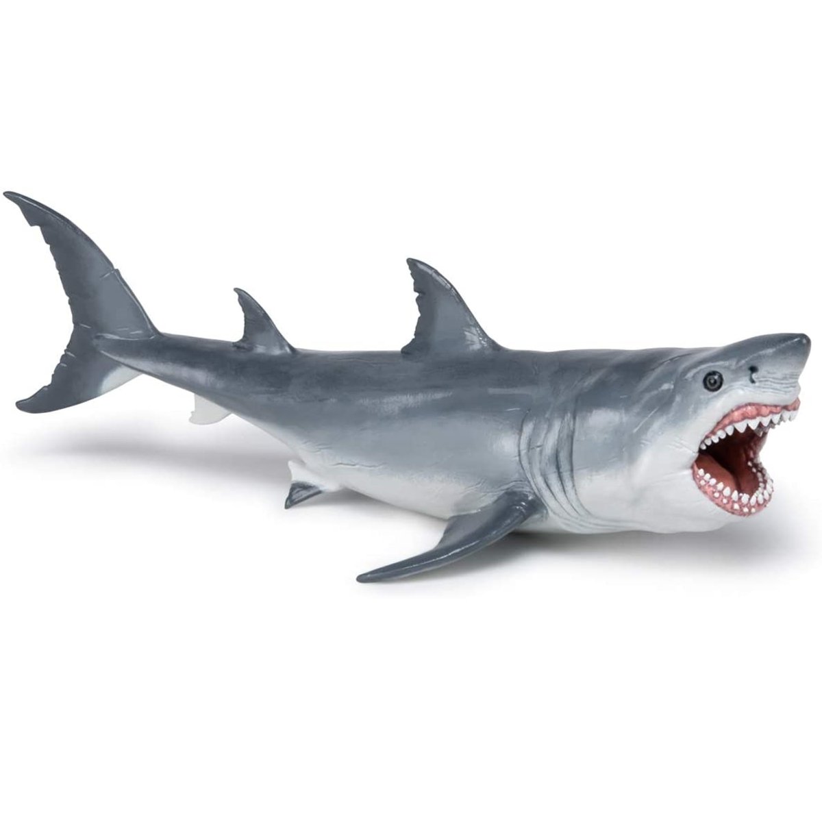 Figurine Requin Mégalodon préhistorique gris, PAPO