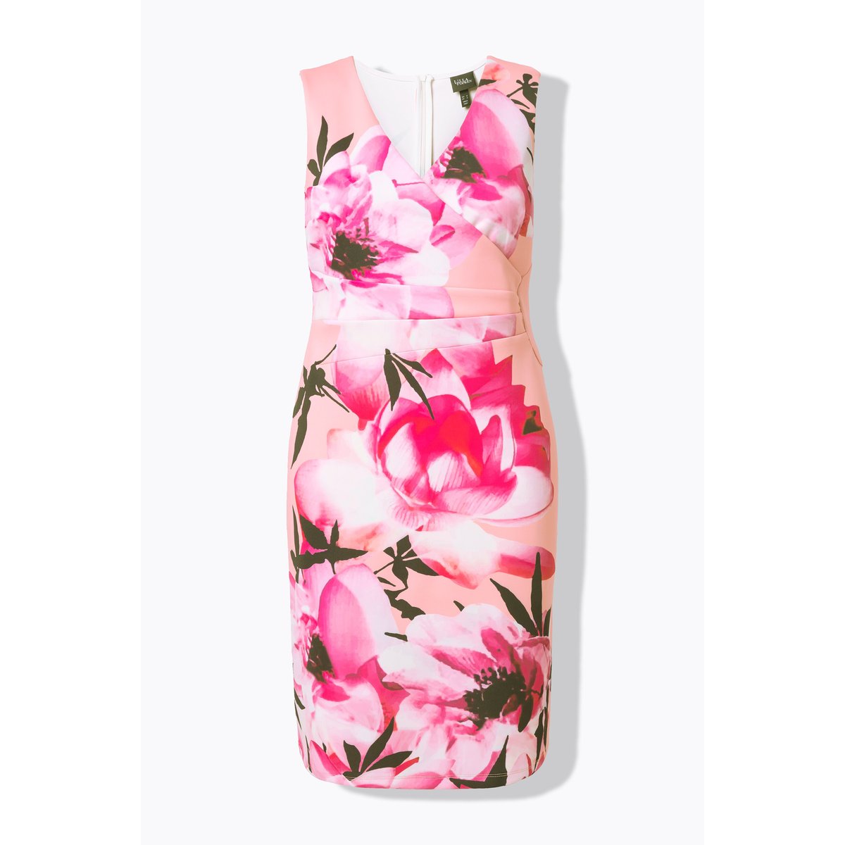 Robe sans manches en tissu scuba. Motif à corail clair, ULLA POPKEN