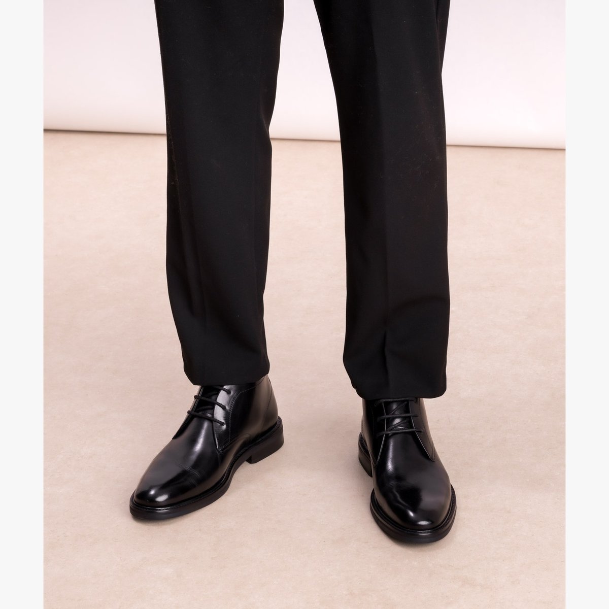Boots en cuir TIM noir, BOCAGE