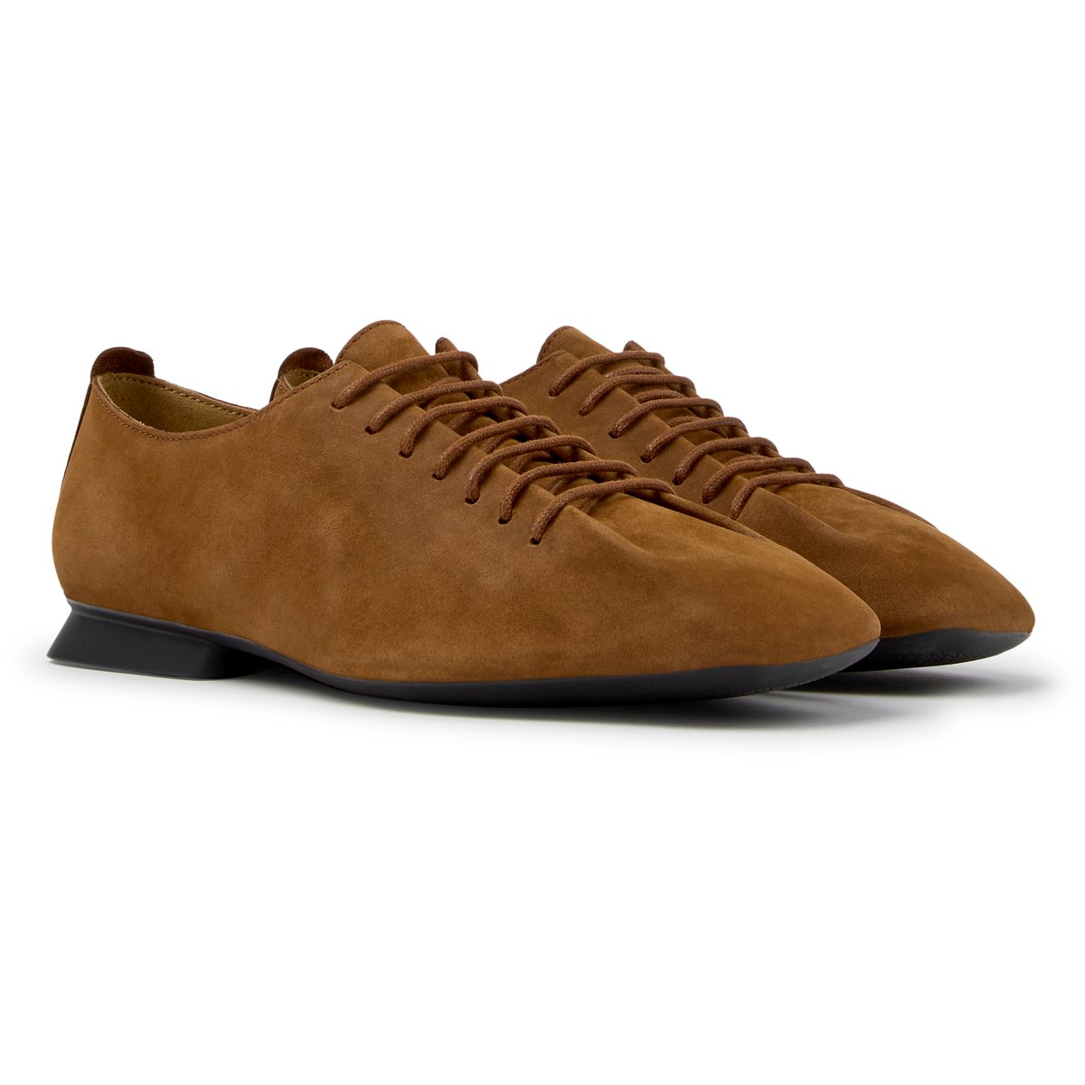 Ballerines Casi Myra Nubuck Leather brun moyen 005, CAMPER