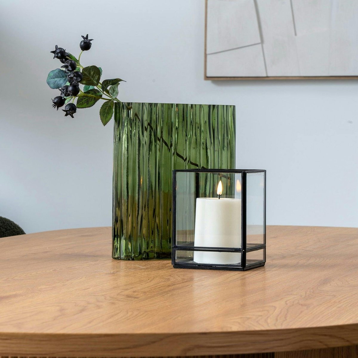 Vase décoratif organique, vert vert, PIER IMPORT