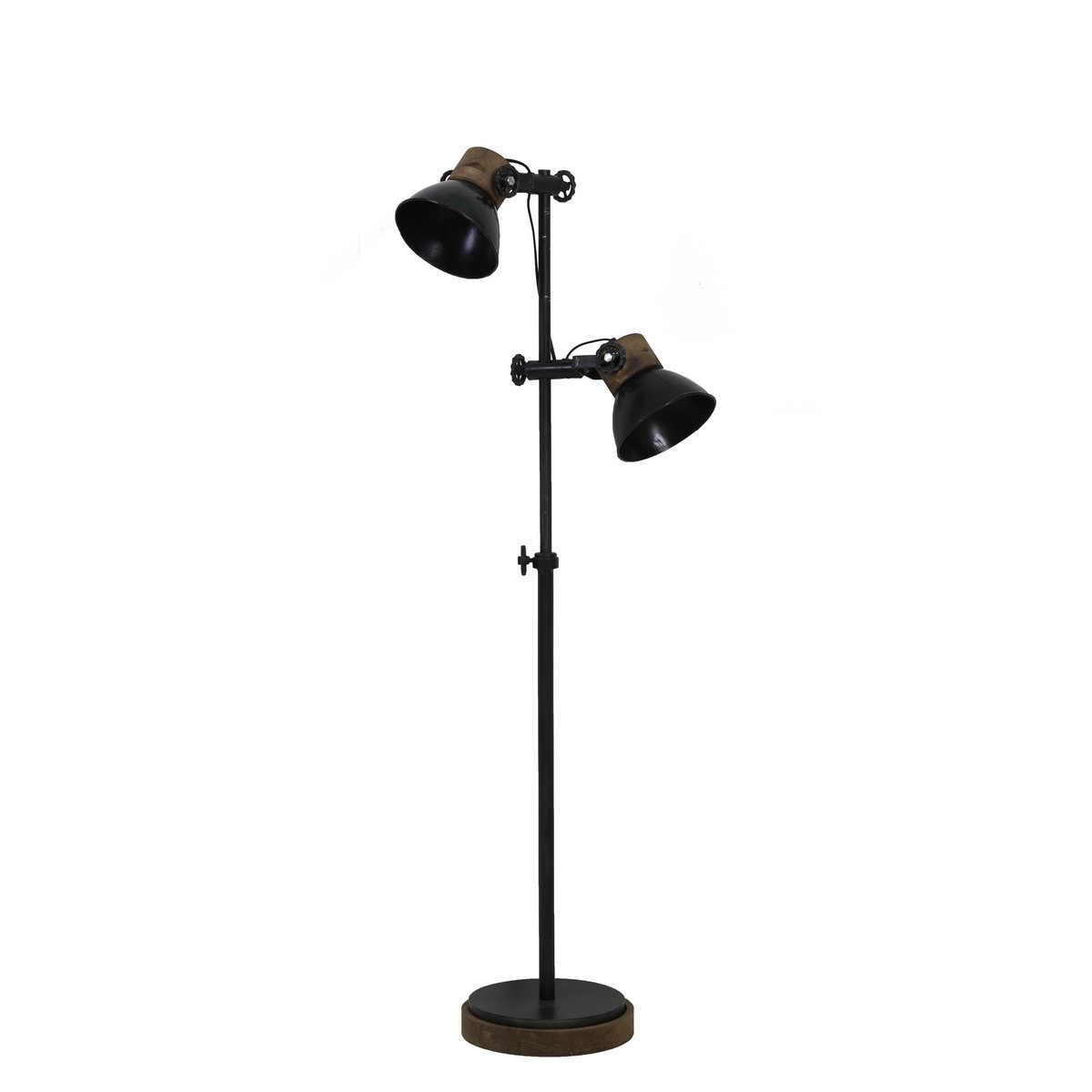 Lampadaire Métal JODY noir, LIGHT & LIVING