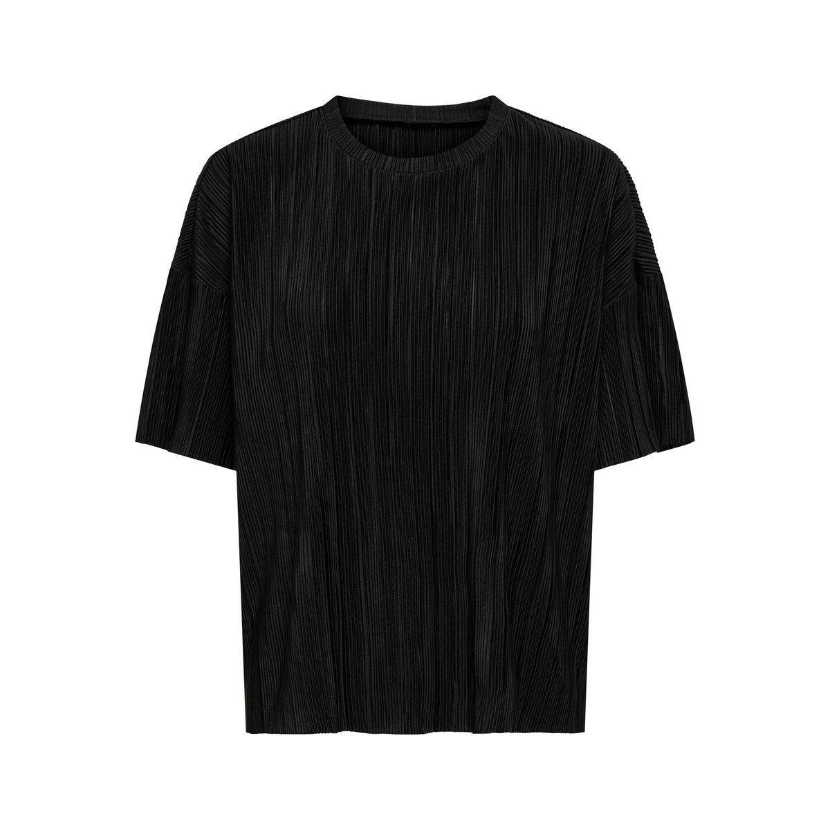 Top Plissé black 1, ONLY CARMAKOMA