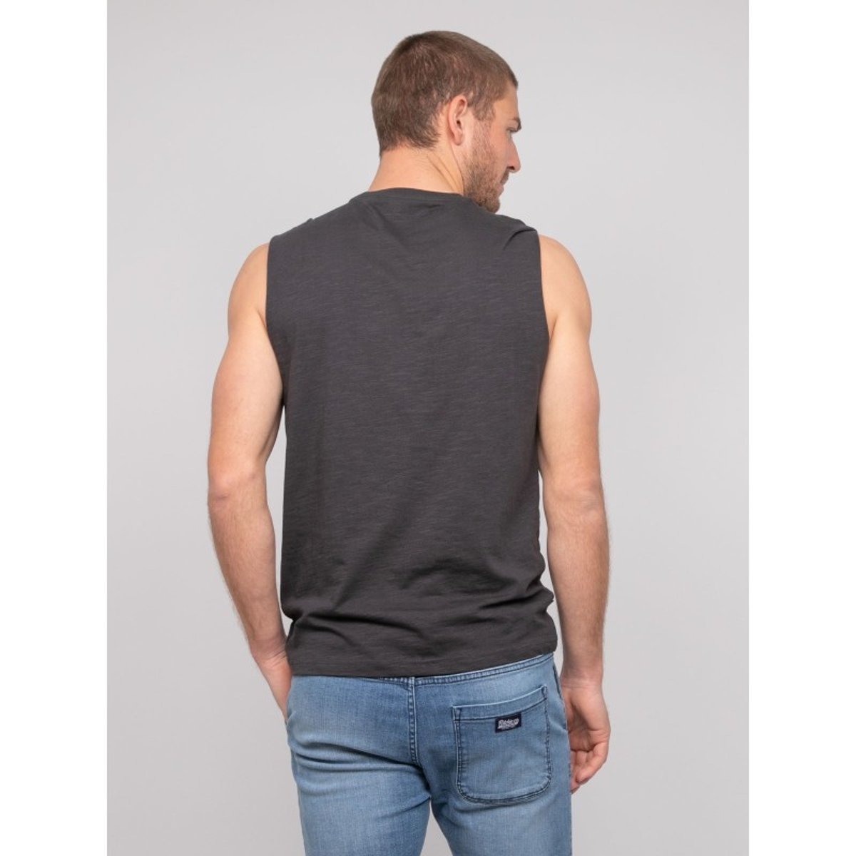 T-shirt Sans Manches Coton Negabino gris, RITCHIE