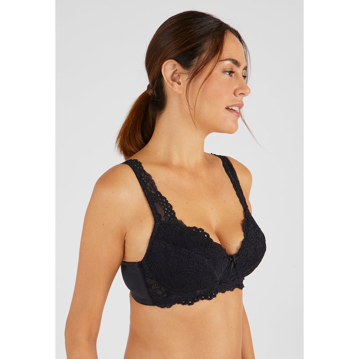 Soutien-gorge ampliforme sans armatures noir, DAMART