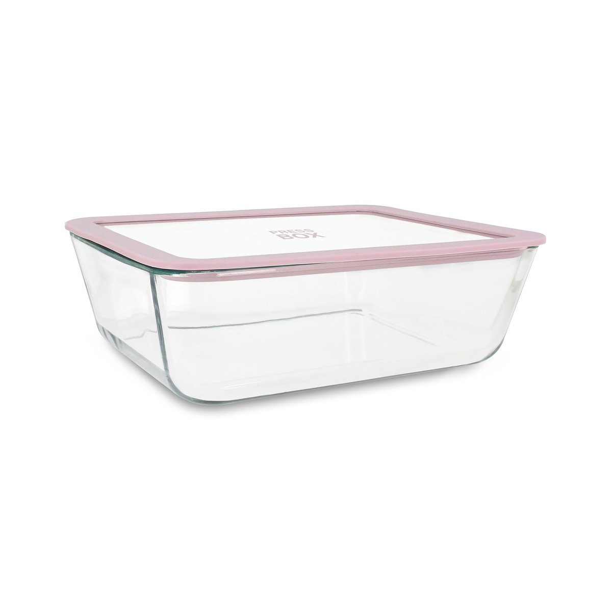 Boite hermétique rectangulaire en verre 2650ml, PRESSBOX lavande, MENASTYL