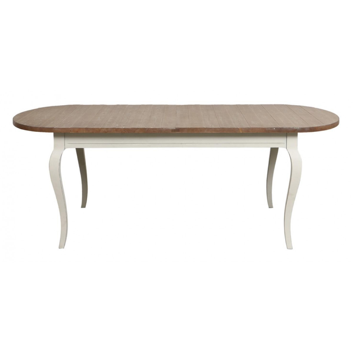 Table ovale extensible - PROVENCE blanc, INTERIOR'S