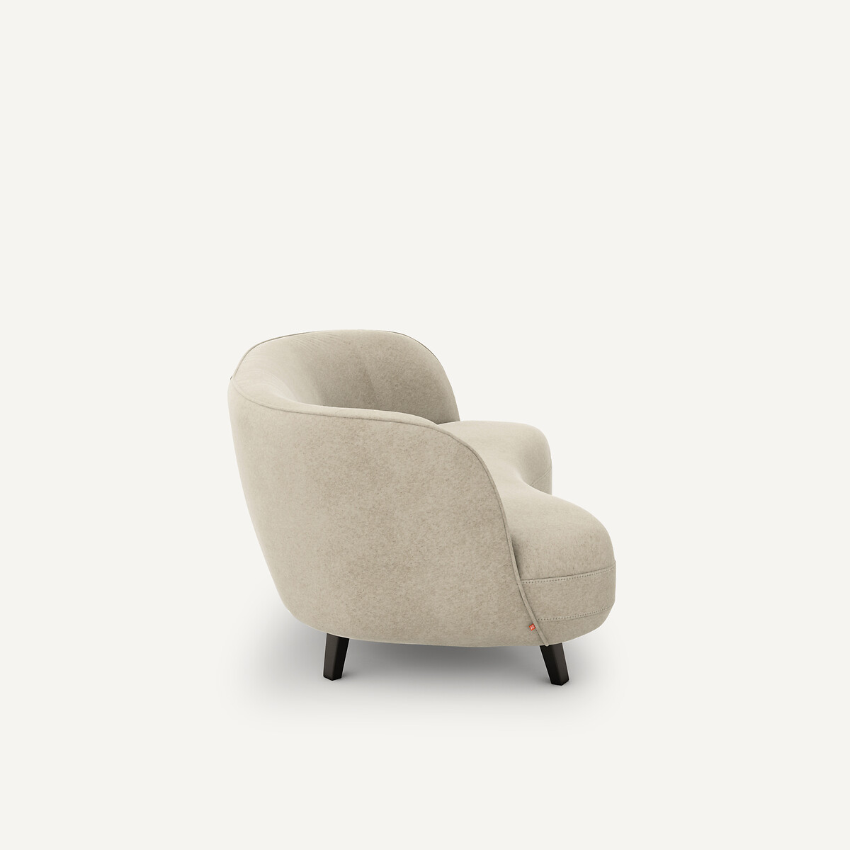 Sofá XS de terciopelo de lino, Rosebury, diseño de Emmanuelle Gallina albatros, AM.PM X EMMANUEL GALLINA