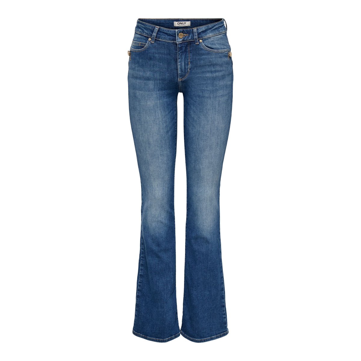 Jean Flared medium blue denim, ONLY
