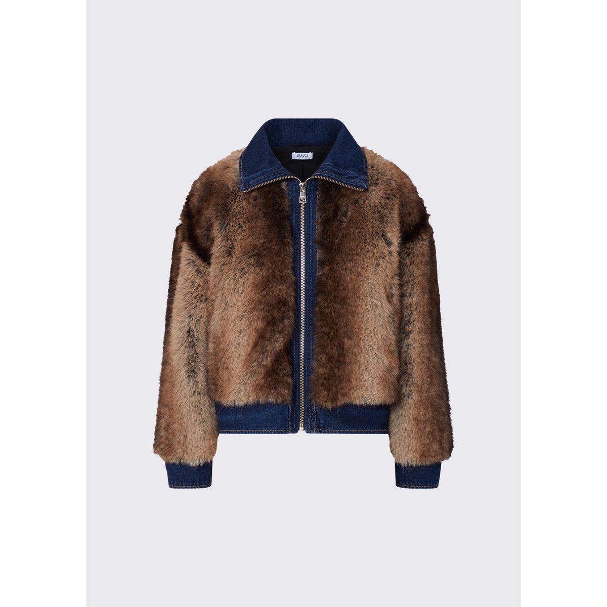 Veste en imitation fourrure beige, LIU JO