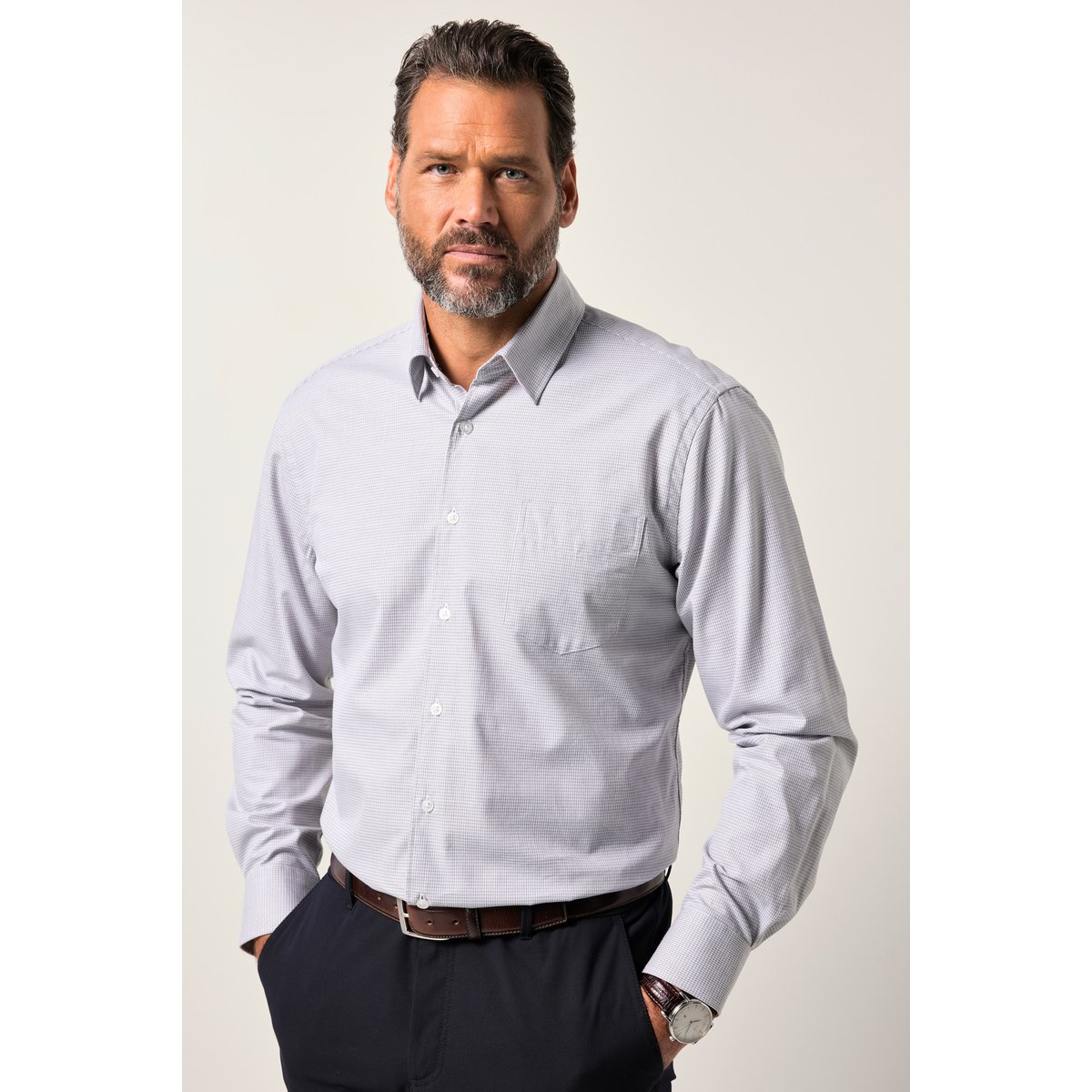 Chemise coupe Modern Fit gris, JP1880