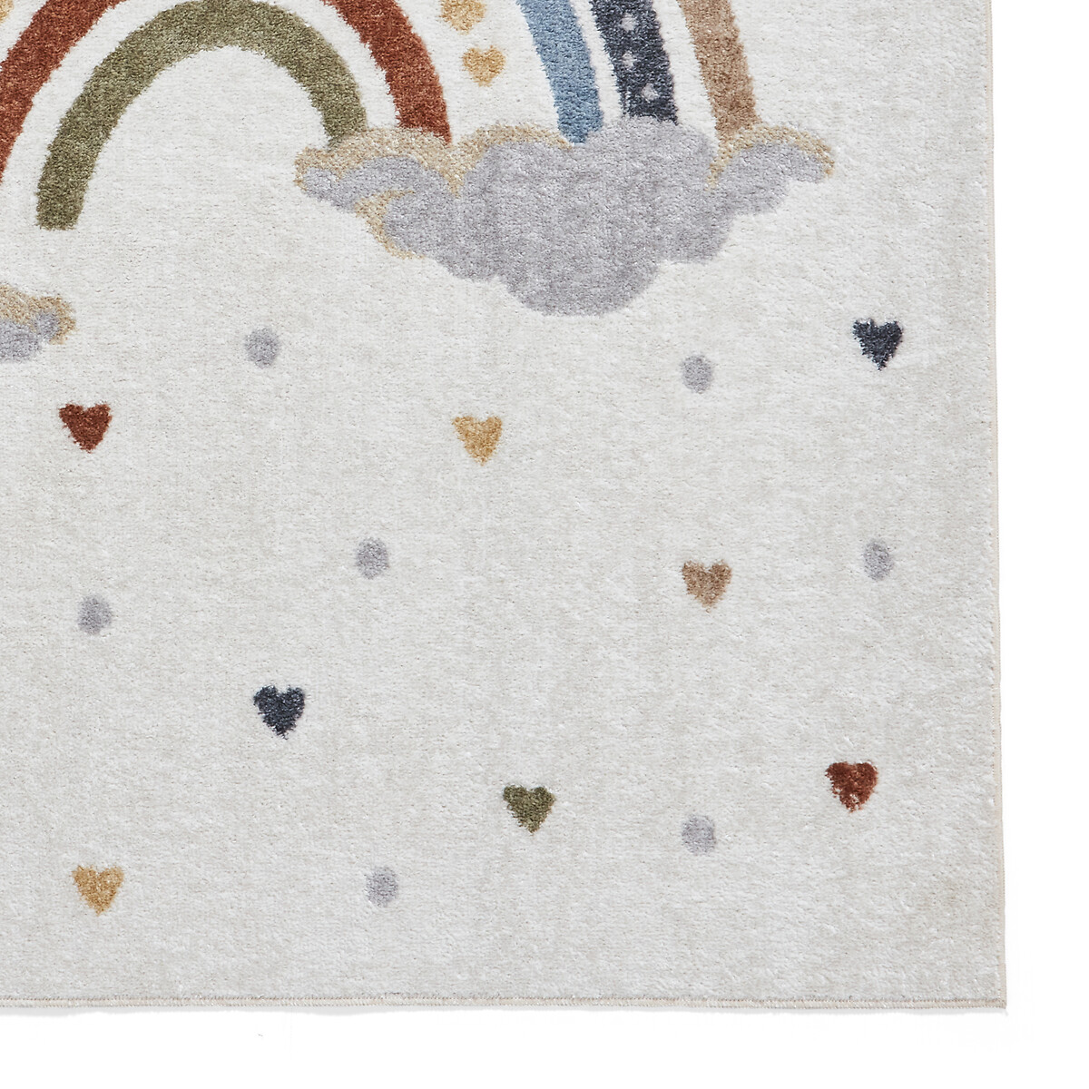 Kids Washable Rainbow and Cloud Rug multi-coloured, SO'HOME