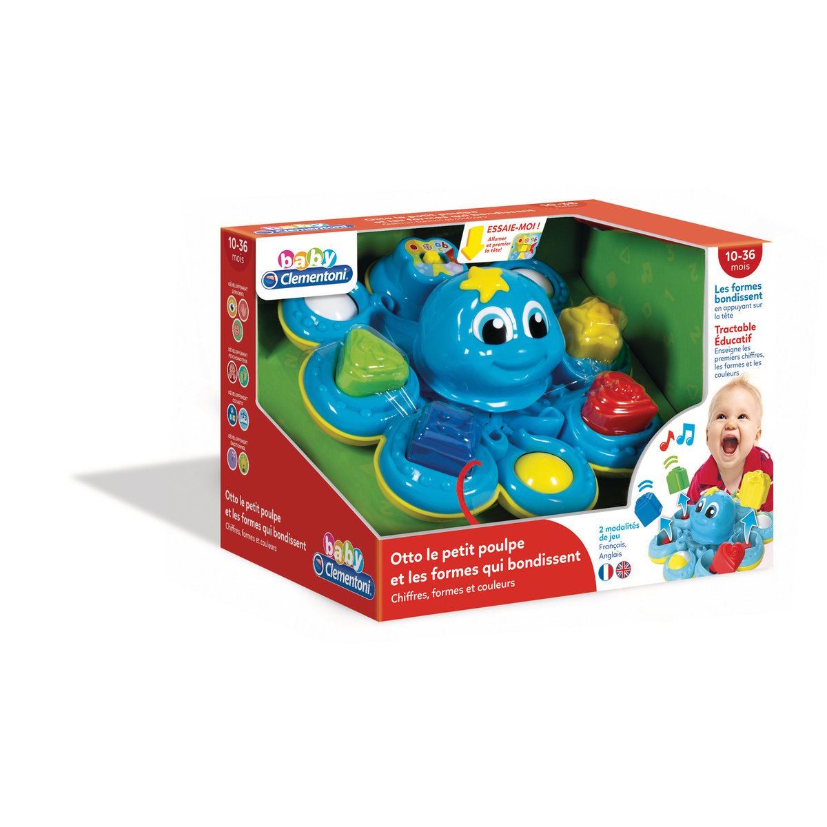 La pieuvre des formes bondissantes multicolore, CLEMENTONI