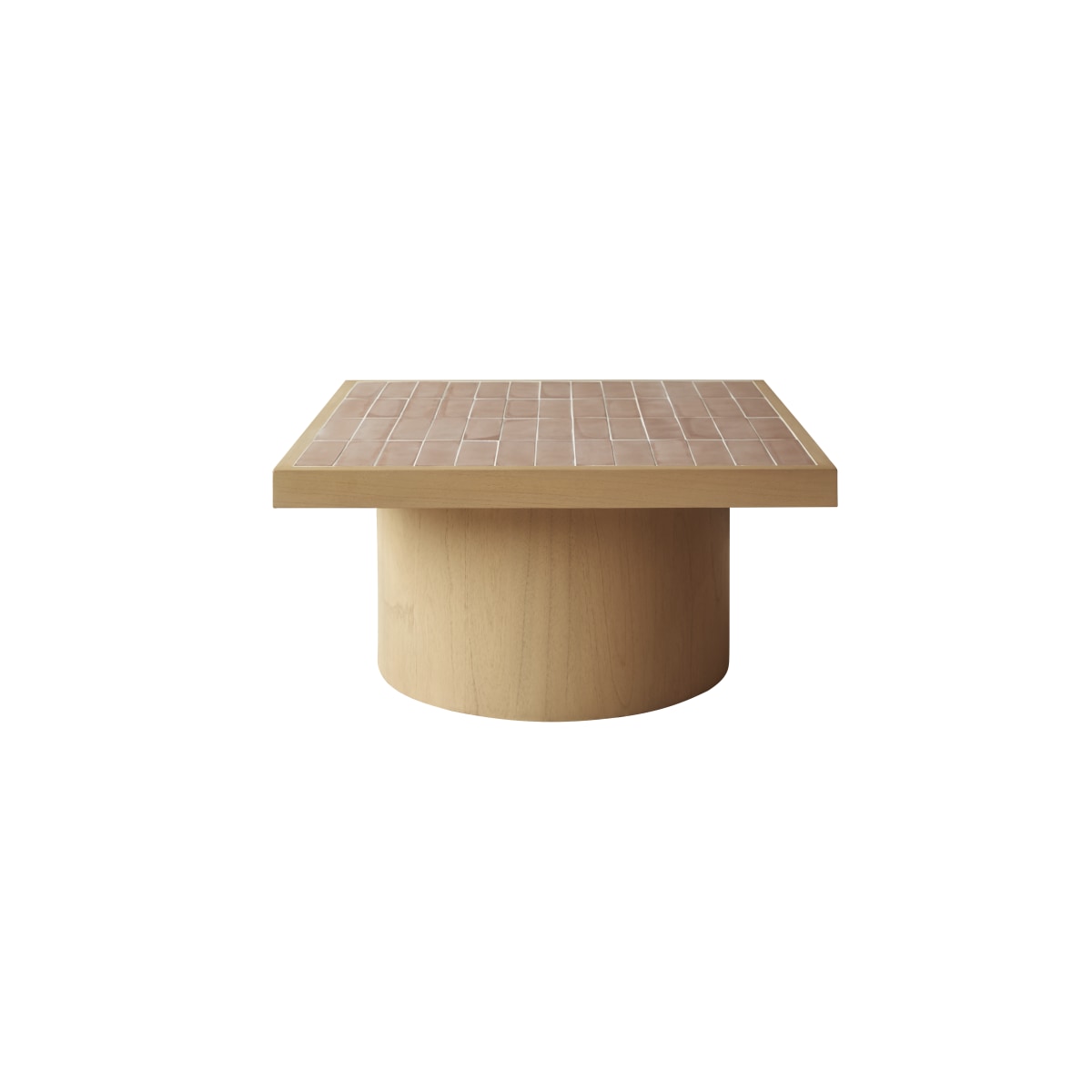 Table basse en mindi et céramique KAREL naturel, TIKAMOON