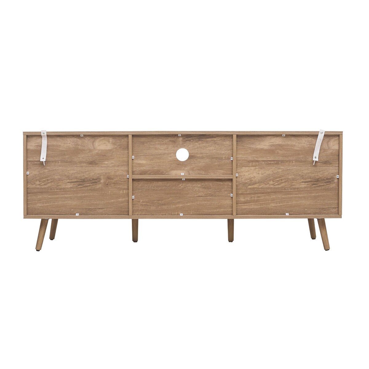 Naya Rattan 2 Door 1 Drawer TV Unit natural oak, SO'HOME