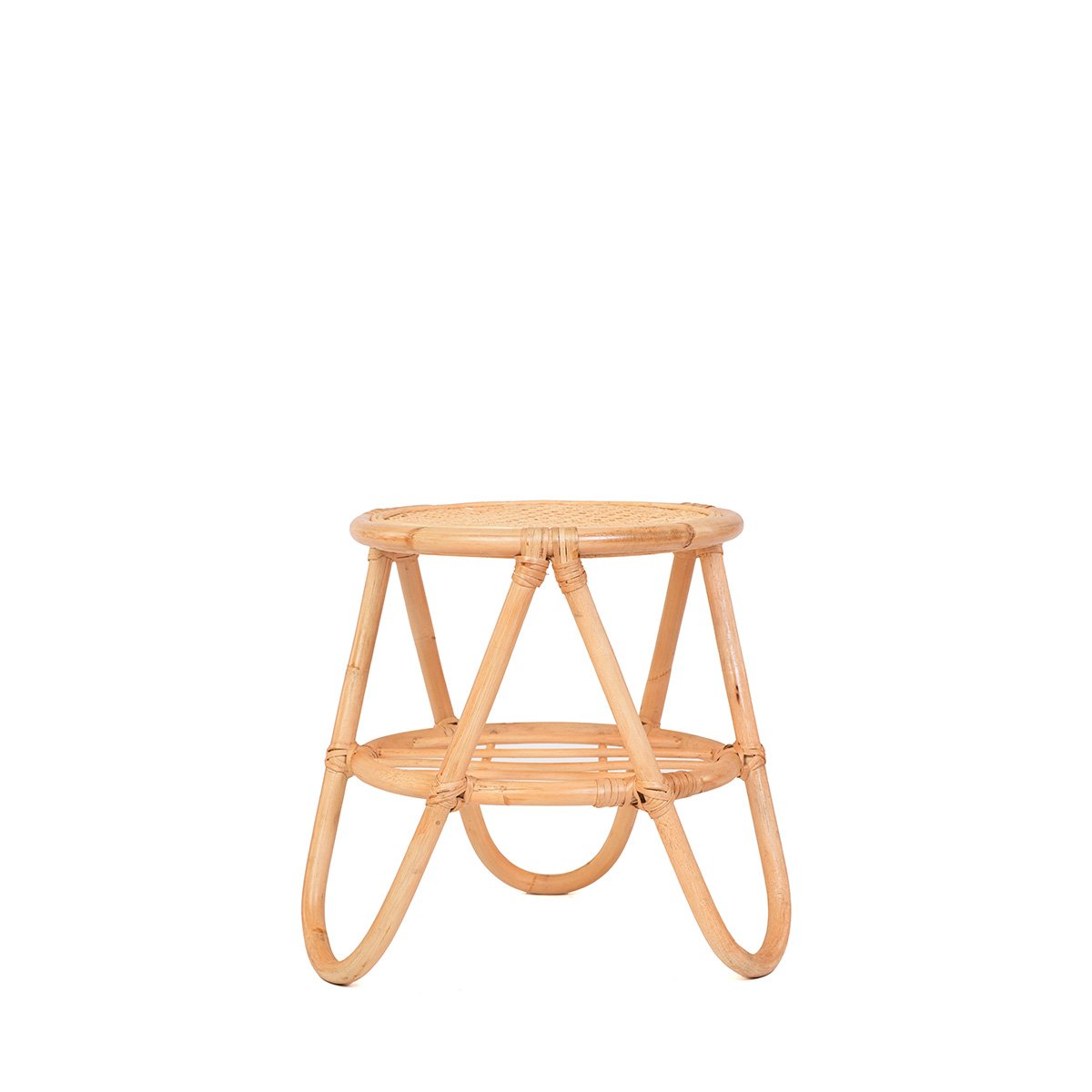 Table d'appoint rotin et cannage ezza v002237, MAISON AUBERTIN