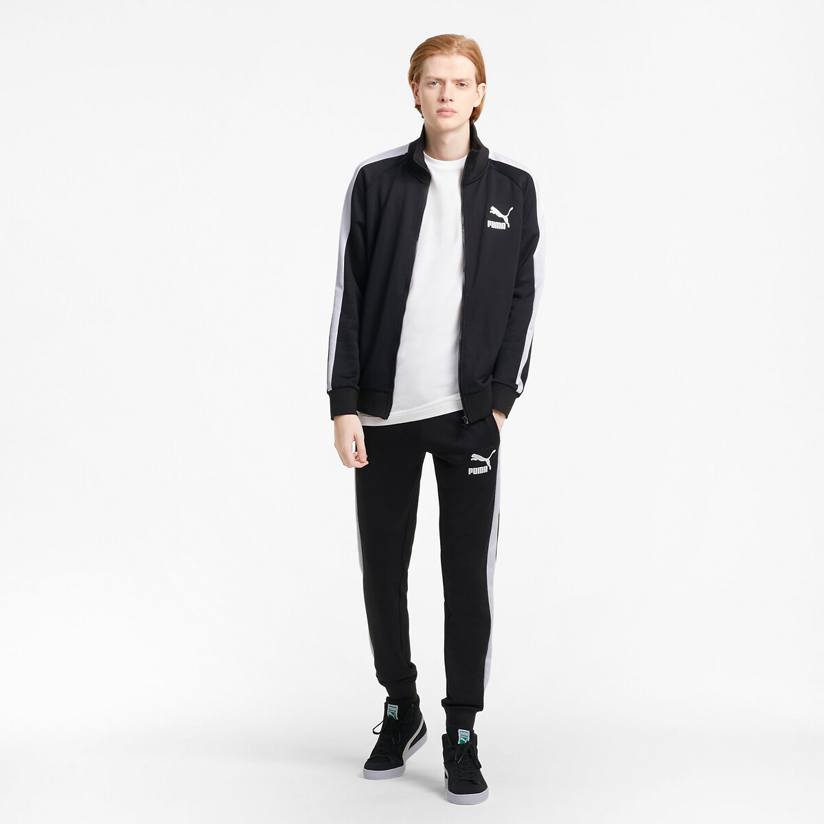 Sweat zippé iconoc t7 noir, PUMA