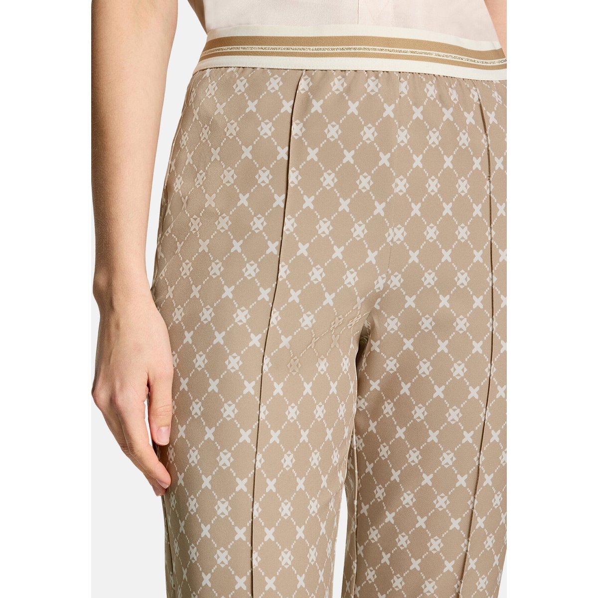 Pantalon casual coupe slim fit nature/cream, BETTY BARCLAY