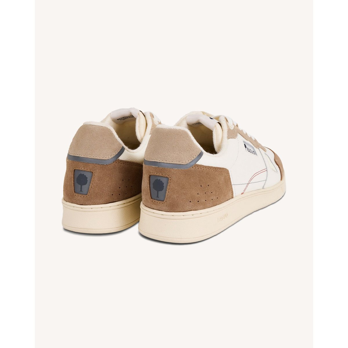 Baskets cuir COMMUTE 1 beige, FAGUO
