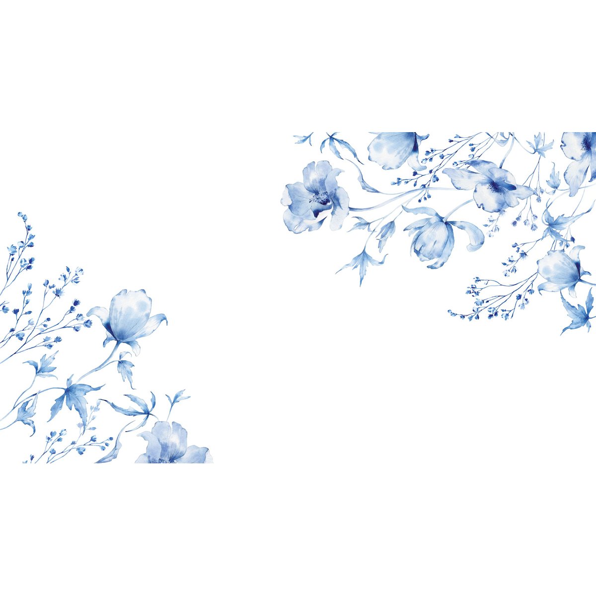 Papier peint panoramique Azulejos, Beige 150 x 250cm bleu, ACTE DECO