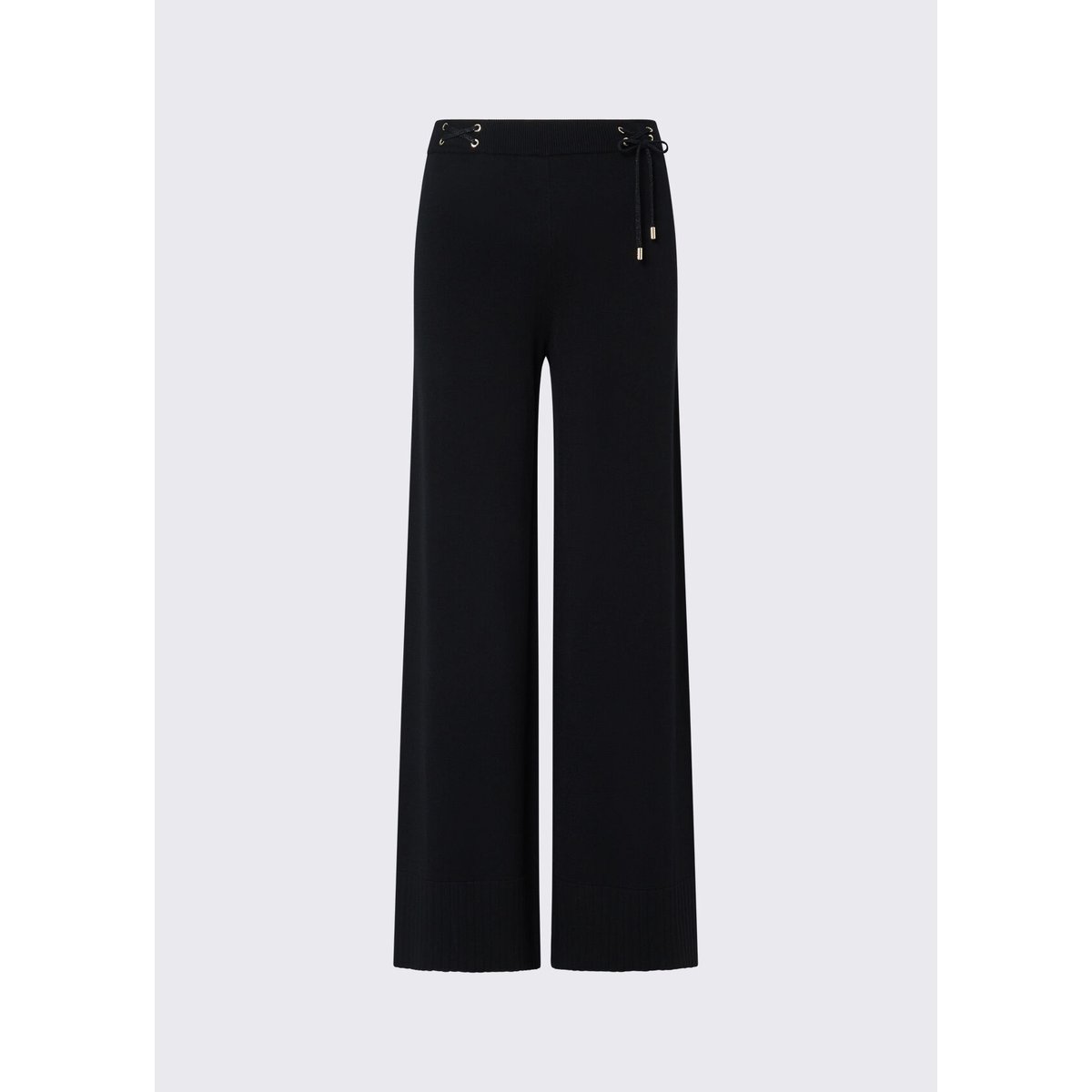 Pantalon en maille avec cordons noir, LIU JO
