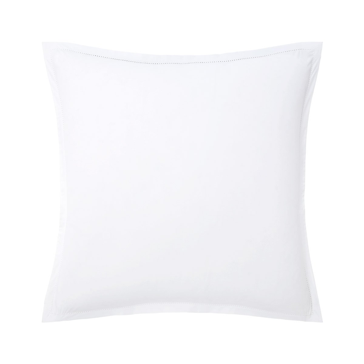 Taie d'oreiller en percale de coton blanc, ALCOVE blanc, DESFORGES