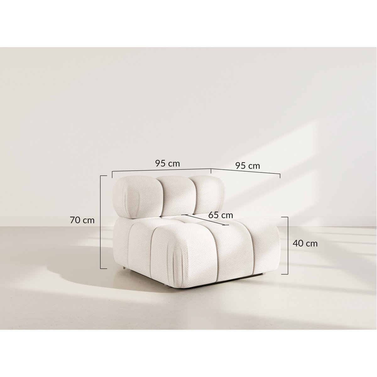 Module d'assise - RUBY beige, BEST MOBILIER