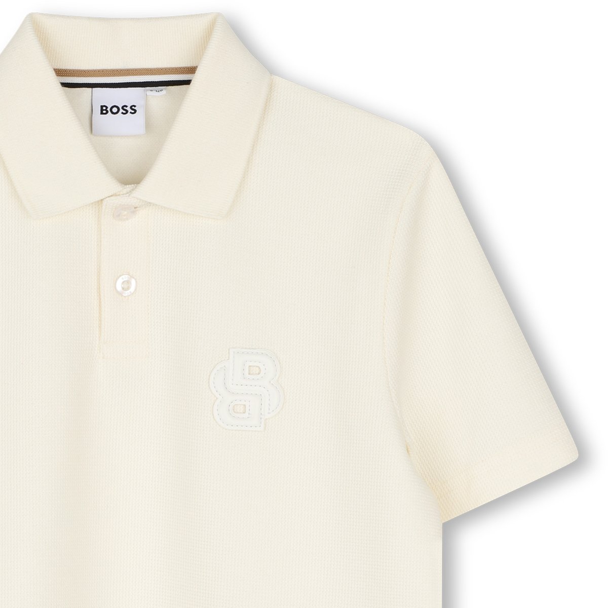 Polo manches courtes ivory, BOSS KIDSWEAR