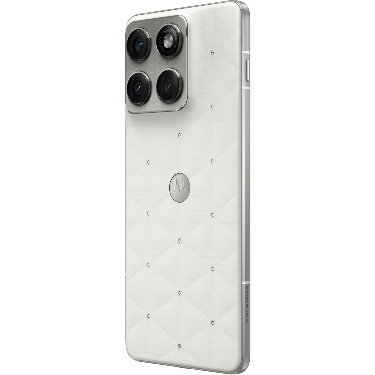Smartphone Edge70 512Go Swarovski Cloud dancer couleur unique, MOTOROLA