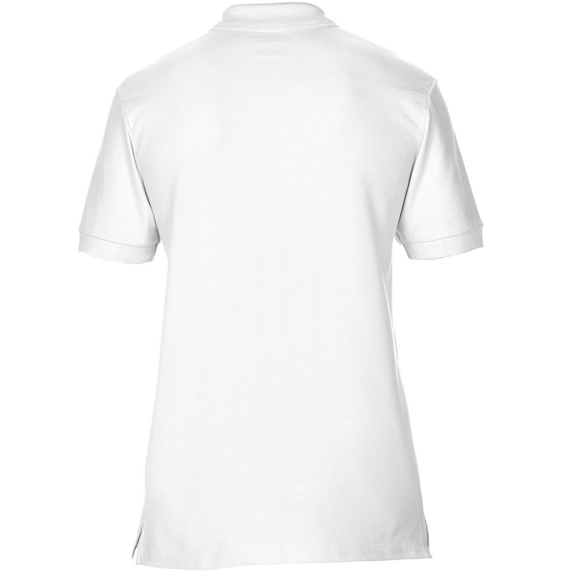 Polo uni manches courtes PREMIUM blanc, GILDAN