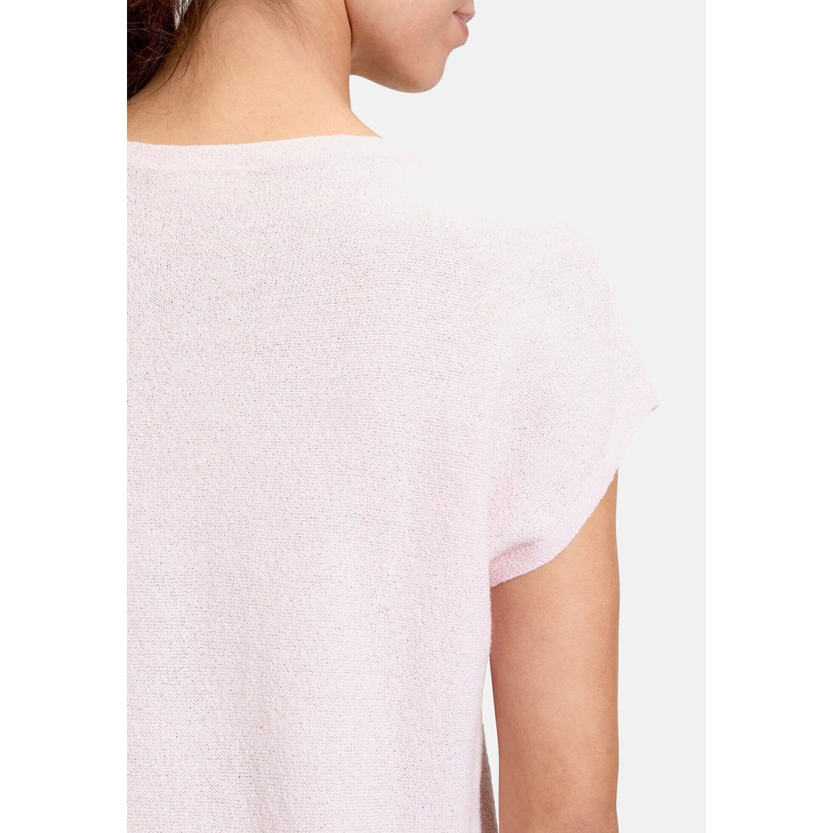 T-Shirt avec structure manches courtes rose dust melange, CARTOON