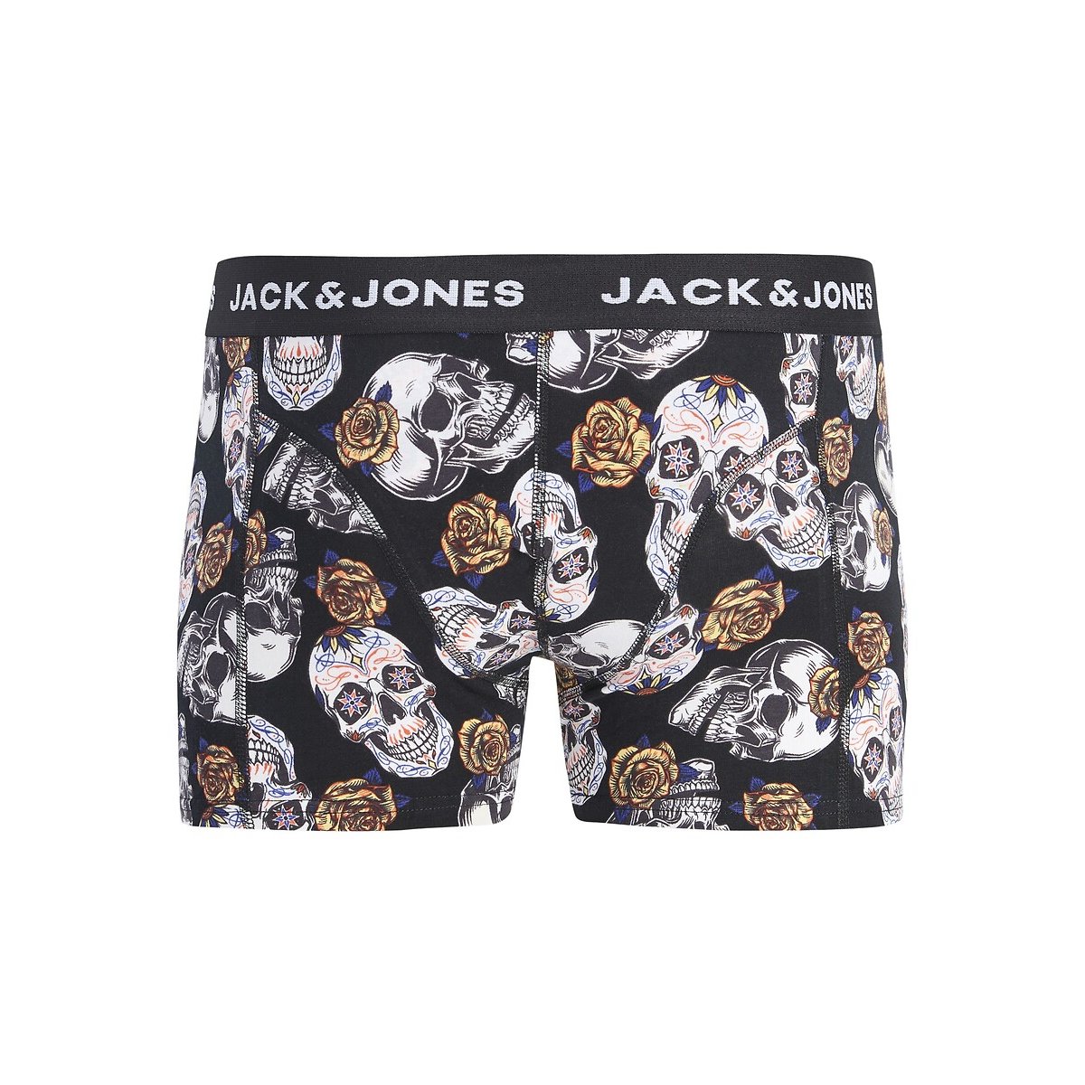 Lot de 3 boxers 1 uni + 2 imprimés noir + noir + marine, JACK & JONES