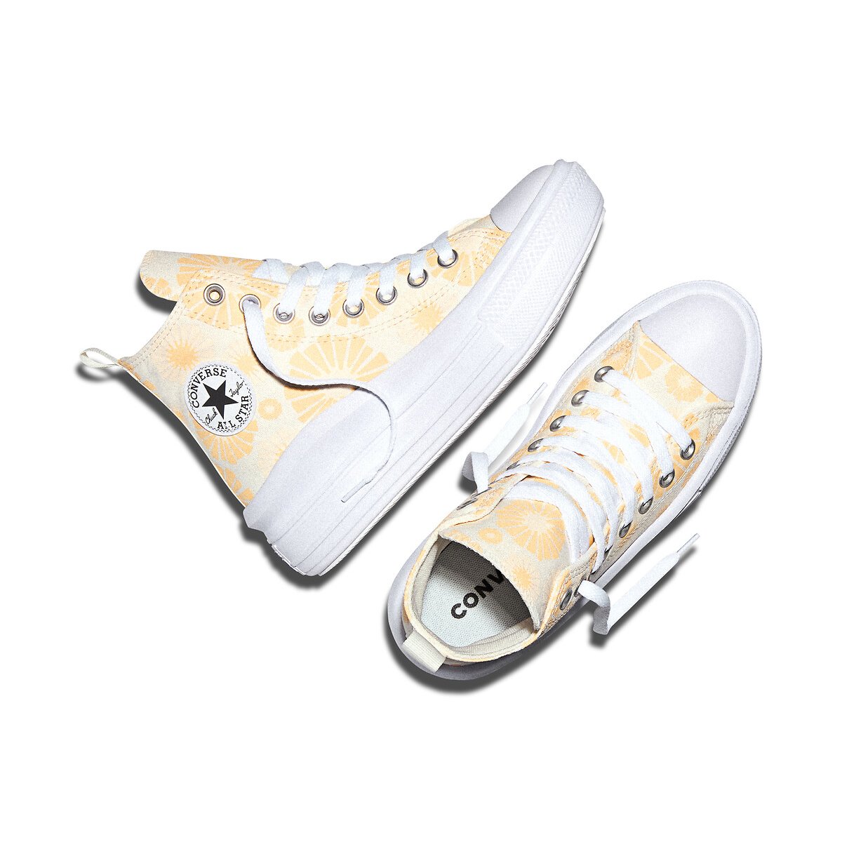 Baskets CHUCK TAYLOR ALL STAR MOVE SUNNY SIDE UP ecru/jaune, CONVERSE