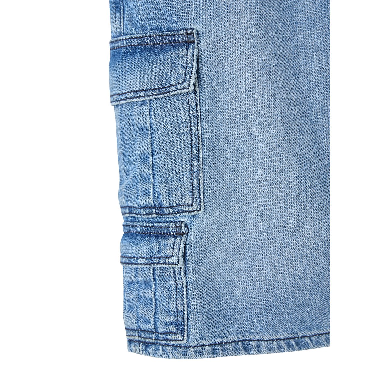 Bermuda skateur denim bleached, JONEN