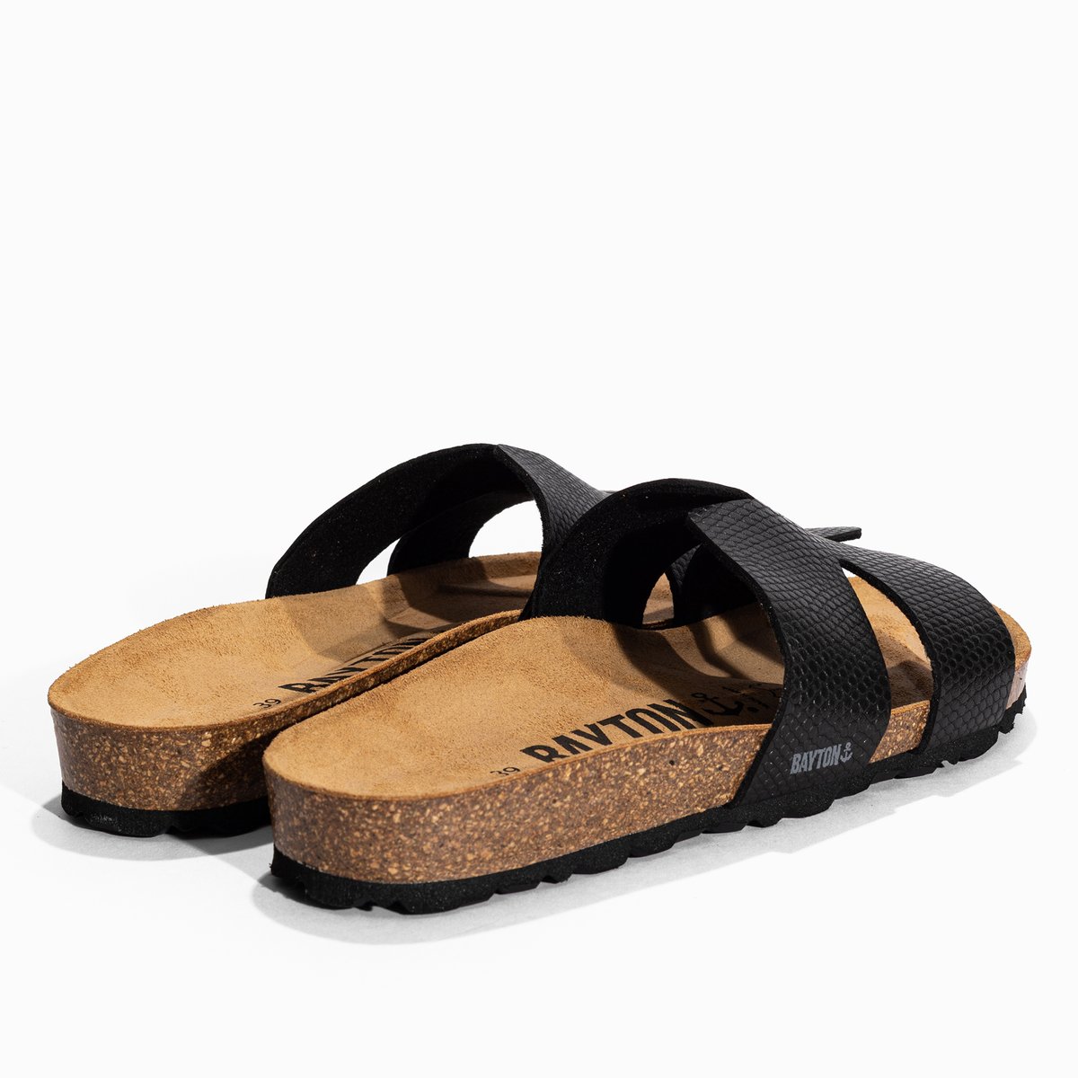 Sandales DJONE noir, BAYTON