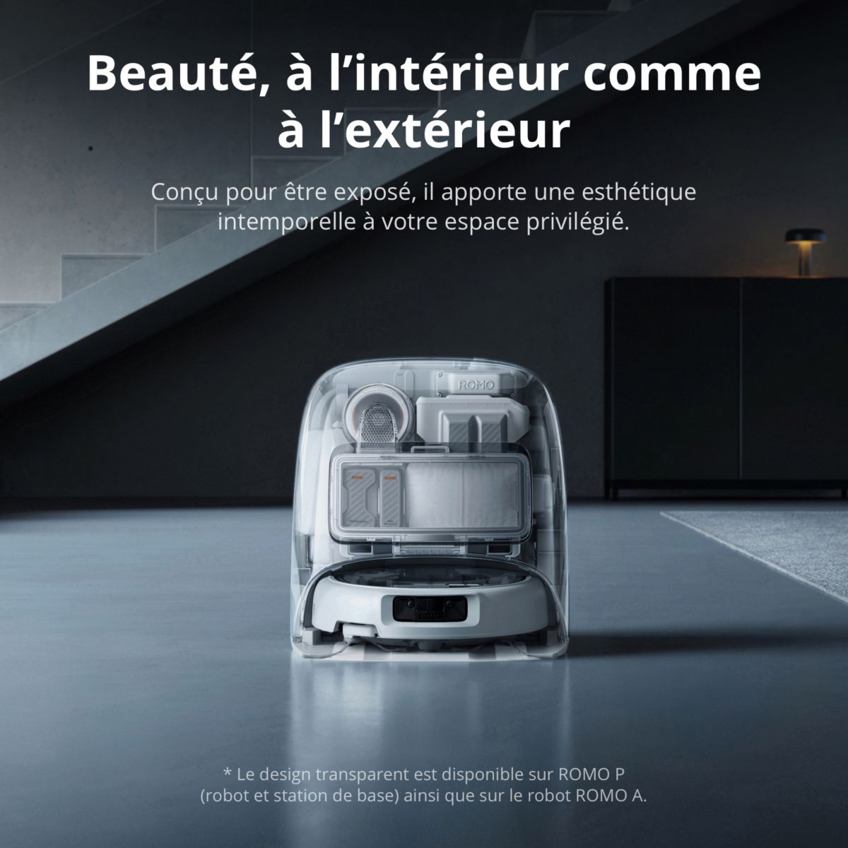 Robot Aspirateur Laveur Romo P Water Tank couleur unique, DJI