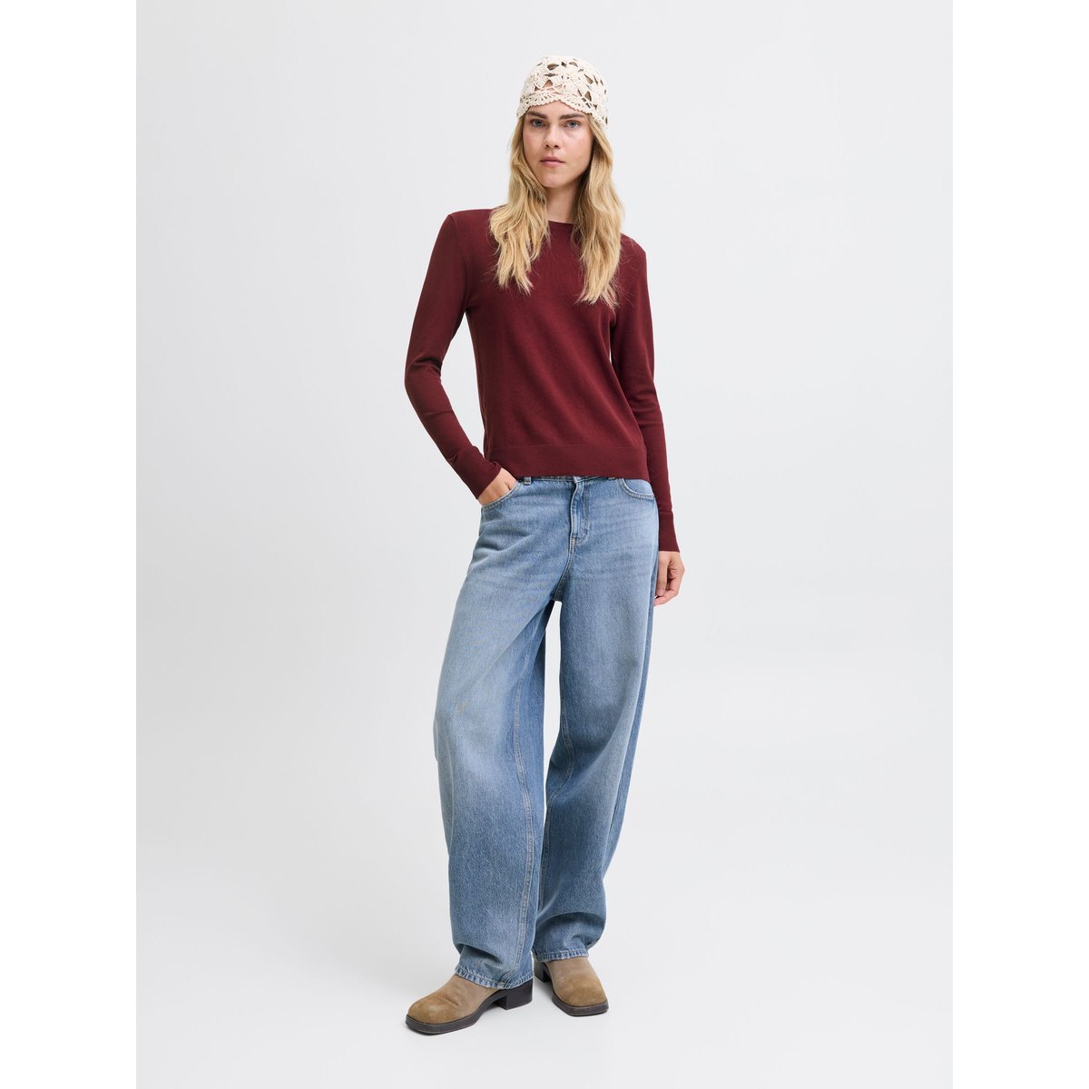 Pull En Maille cabernet 1, JJXX