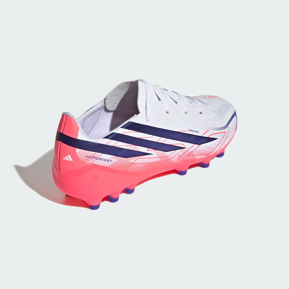 Chaussure De Football F50 Hyperfast League Terrain Synthétique Enfants Chaussure De Football F50 Hyperfast League Terrain Synthétique Enfants cloud white / solar purple / solar turbo, adidas Performance