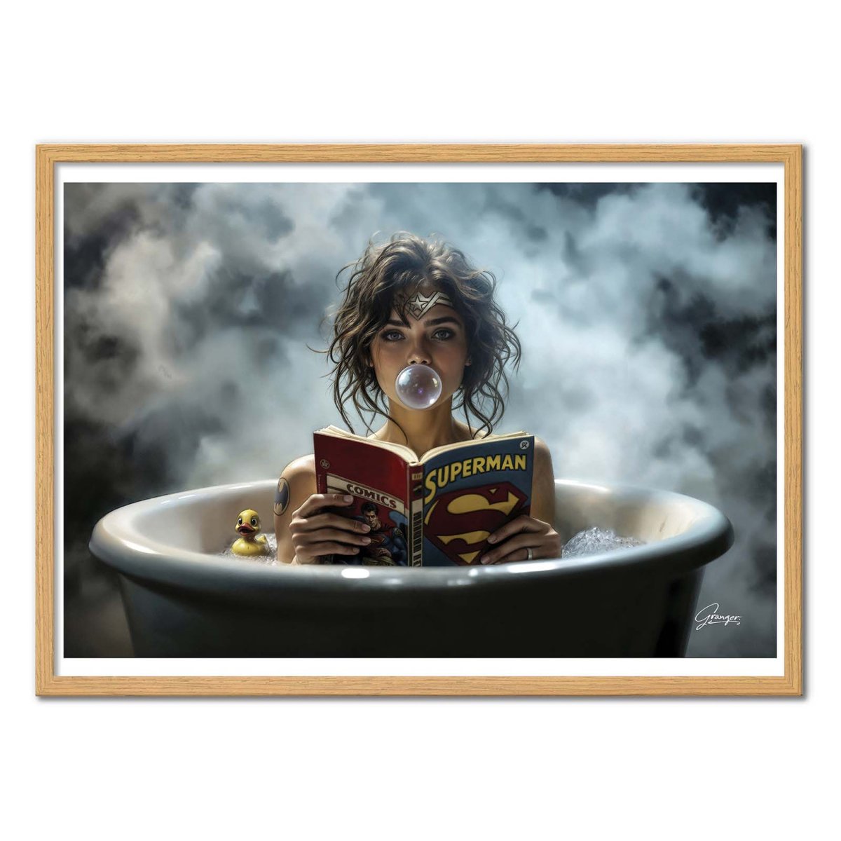 Affiche d'art - Wonder bath - Alexandre Granger couleur unique, WALL EDITIONS