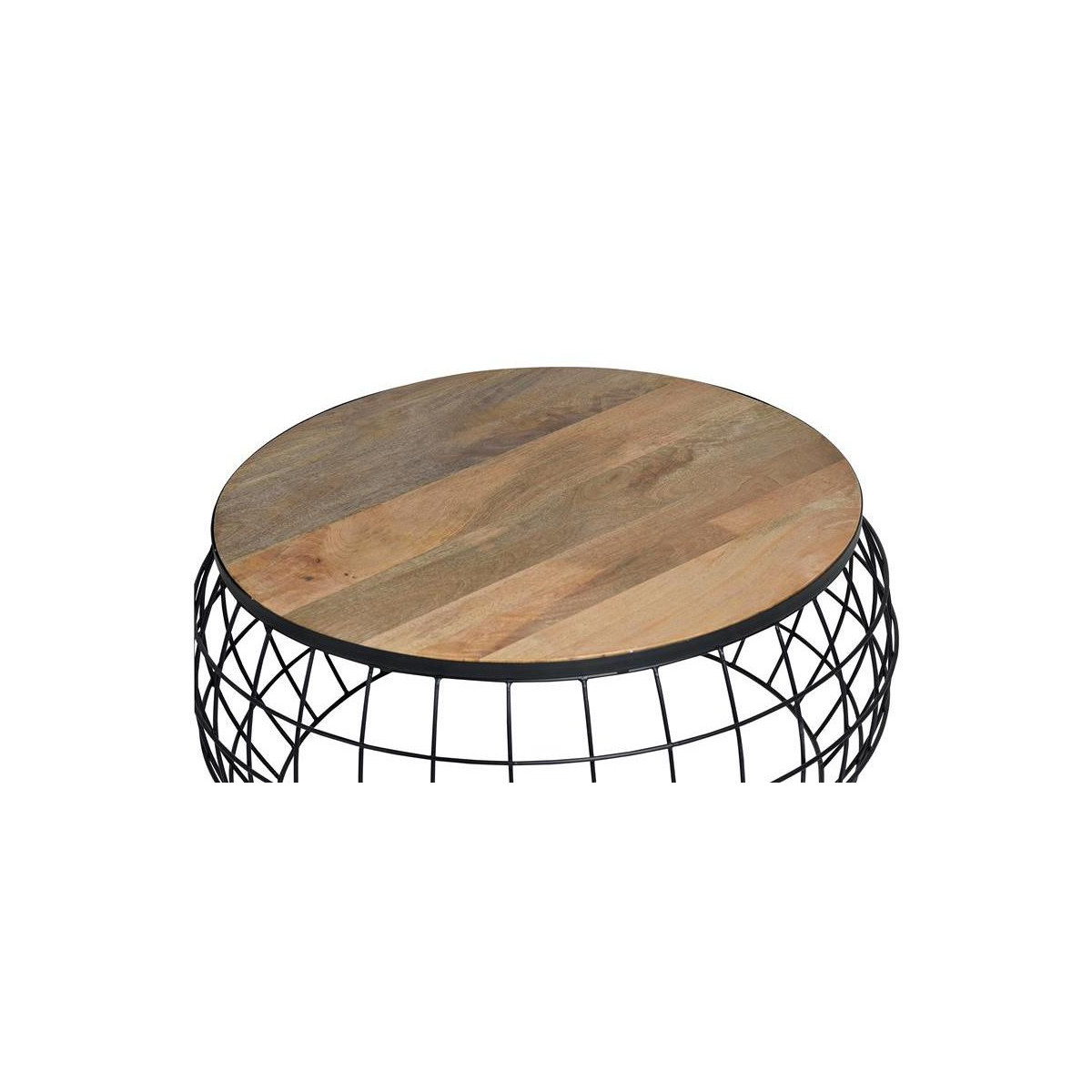 Lot de 2 tables basses marron, DECORATION D’AUTREFOIS