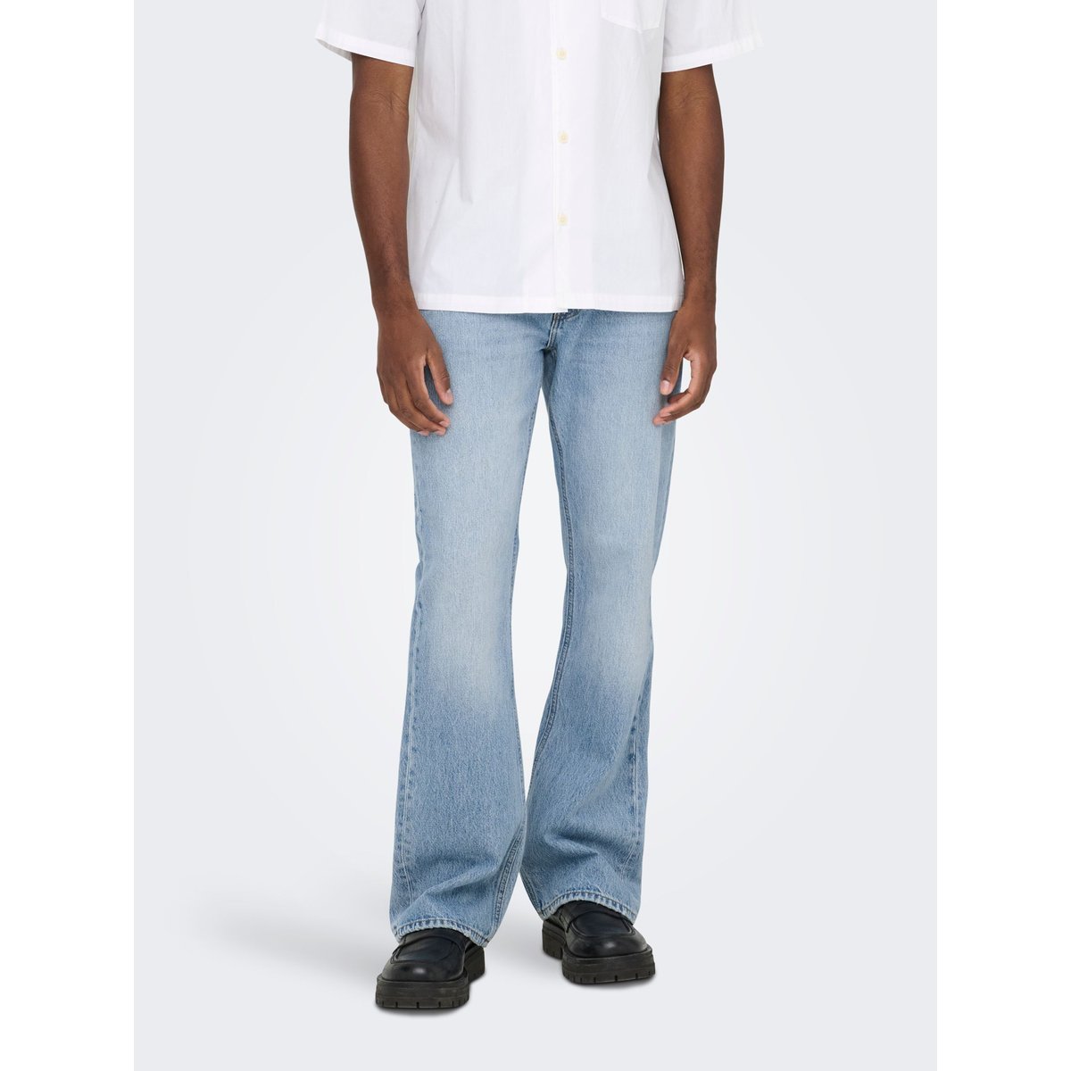 Jean Flared light blue denim, ONLY & SONS
